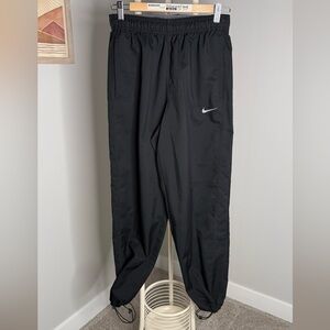 Nike Black Track Pants with White Swoosh
